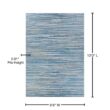 Couristan Monte Carlo Coastal Breeze Ocean-Champagne 8 ft. 6 in. x 13 ft. Indoor/Outdoor Area Rug