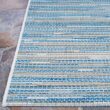 Couristan Monte Carlo Coastal Breeze Ocean-Champagne 8 ft. 6 in. x 13 ft. Indoor/Outdoor Area Rug