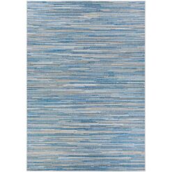 Couristan  Monte Carlo Coastal Breeze Ocean-Champagne 8 ft. 6 in. x 13 ft. Indoor/Outdoor Area Rug