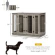 PawHut D02-087V80 Furniture Style Dog Crate with Removable Panel, End Table with Two Rooms Design - Large PawHut D02-087V80 Furniture Style Dog Crate with Removable Panel, End Table with Two Rooms Design - Large