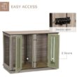 PawHut D02-087V80 Furniture Style Dog Crate with Removable Panel, End Table with Two Rooms Design - Large PawHut D02-087V80 Furniture Style Dog Crate with Removable Panel, End Table with Two Rooms Design - Large