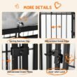 PawHut D02-153V00BK 4 ft. x 4 ft. Covered Dog Playpen for Small & Medium Size Breeds, Locking Exercise Kennel, Black PawHut D02-153V00BK 4 ft. x 4 ft. Covered Dog Playpen for Small & Medium Size Breeds, Locking Exercise Kennel, Black