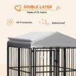 PawHut D02-153V00BK 4 ft. x 4 ft. Covered Dog Playpen for Small & Medium Size Breeds, Locking Exercise Kennel, Black PawHut D02-153V00BK 4 ft. x 4 ft. Covered Dog Playpen for Small & Medium Size Breeds, Locking Exercise Kennel, Black