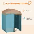 PawHut D02-155V00GY 4 ft. x 4 ft. Dog Kennel Outdoor with Outside Enclosure Cloth, Dog Run for Small & Medium Dogs, Chickens, Ducks PawHut D02-155V00GY 4 ft. x 4 ft. Dog Kennel Outdoor with Outside Enclosure Cloth, Dog Run for Small & Medium Dogs, Chickens, Ducks