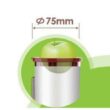 Heaven Fresh Ultra Silent 1 fl. oz. Pearl White Cold Press Juicer