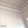 Ekena Millwork MLD02X02X03TR-CASE-12 2-3/8 in. H x 2-5/8 in. P x 3-5/8 in. F x 94-1/2 in. L Polyurethane Traditional Smooth Crown Moulding (12-Pack)
