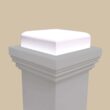 EVERMARK 4091X-055-HD00L Stair Parts 4091 55 in. x 6-1/4 in. Primed White Hollow Core Box Newel Post