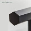 Pyramid Home Decor 25x(CH011-G50) Brizza Series 2 in. (50 mm) Black Matte Solid Brass Hexagonal T-Bar Cabinet Knob (25-Pack)