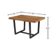 Welwick Designs 52 in. Reclaimed Barnwood Distressed Solid Wood Dining Table Welwick Designs 52 in. Reclaimed Barnwood Distressed Solid Wood Dining Table