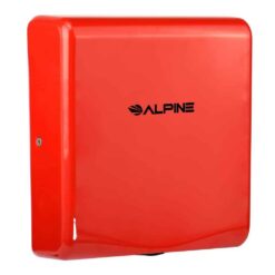 Alpine Industries 405-10-RED Willow Commercial Red High Speed Automatic Electric Hand Dryer