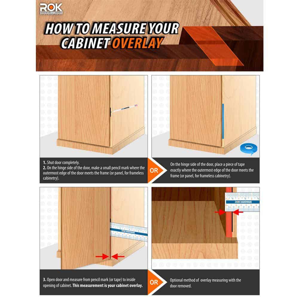 Rok G04431A-15-50 1/2 in. (35 mm) Overlay 108-Degree Soft Close Face Frame Cabinet Hinge (50-Pack) Rok G04431A-15-50 1/2 in. (35 mm) Overlay 108-Degree Soft Close Face Frame Cabinet Hinge (50-Pack) - Image 7