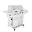 Royal Gourmet GA4402S 4-Burner Propane Gas Grill in Stainless Steel with Sear Burner and Side Burner