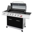 Royal Gourmet GA6402H 6-Burner BBQ Liquid Propane Gas Grill with Sear Burner and Side Burner, 74,000 BTU, Cabinet Style Grill in Black