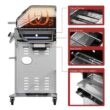 Royal Gourmet GA6402H 6-Burner BBQ Liquid Propane Gas Grill with Sear Burner and Side Burner, 74,000 BTU, Cabinet Style Grill in Black