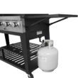 Royal Gourmet GB8000C 8-Burner Event Propane Gas Grill in Black with 2 Folding Side Tables with Cover