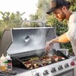 Royal Gourmet SG6002S 6-Burner BBQ Stainless Steel Gas Grill with Sear and Side Burners, Liquid Propane Cabinet Style Gas Grill, 71,000 BTU
