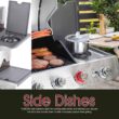 Royal Gourmet SG6002S 6-Burner BBQ Stainless Steel Gas Grill with Sear and Side Burners, Liquid Propane Cabinet Style Gas Grill, 71,000 BTU