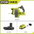RYOBI P4001-PSK005 ONE+ 18V Cordless Drain Auger and 2.0 Ah Compact Battery and Charger Starter Kit