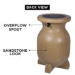 Koolatron RBSS-55 Koolscapes Stone-Look Rain Barrel 55 Gal. (210L) Beige, Eco-Friendly Gardening, Water Conservation