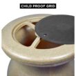Koolatron RBSS-55 Koolscapes Stone-Look Rain Barrel 55 Gal. (210L) Beige, Eco-Friendly Gardening, Water Conservation