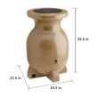 Koolatron RBSS-55 Koolscapes Stone-Look Rain Barrel 55 Gal. (210L) Beige, Eco-Friendly Gardening, Water Conservation