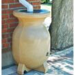 Koolatron RBSS-55 Koolscapes Stone-Look Rain Barrel 55 Gal. (210L) Beige, Eco-Friendly Gardening, Water Conservation