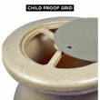 Koolatron RBSS-75 Koolscapes Stone-Look Rain Barrel 75 Gal. (285L) Beige, Eco-Friendly Gardening, Water Conservation