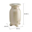 Koolatron RBSS-75 Koolscapes Stone-Look Rain Barrel 75 Gal. (285L) Beige, Eco-Friendly Gardening, Water Conservation