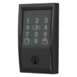 Schlage BE499WB V CEN 622 Century Matte Black Electronic Encode Plus Smart WiFi Deadbolt with Alarm