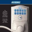 Schlage FE575 PLY 626 ELA Plymouth Satin Chrome Electronic Keypad Door Lock with Elan Door Lever