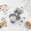 Cuisinart Precision Pro 5.5 qt. 12-Speed Silver Lining Digital Stand Mixer with LED Display