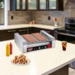 GREAT NORTHERN Commercial 1650-Watts 30-Hot Dog 11-Roller Grilling Machine