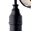 KICHLER Harvest Ridge Hardwired 1-Light Textured Black 4x4 Outdoor Deck Lamp Post Light with Clear Ribbed Glass (1-Pack)