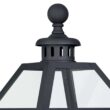 VAXCEL Nottingham 3 Light Black Empire Outdoor Wall Lantern Clear Glass VAXCEL Nottingham 3 Light Black Empire Outdoor Wall Lantern Clear Glass
