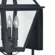 VAXCEL Nottingham 3 Light Black Empire Outdoor Wall Lantern Clear Glass VAXCEL Nottingham 3 Light Black Empire Outdoor Wall Lantern Clear Glass