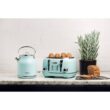 HADEN Stainless Steel Retro Toaster & 1.7 Liter Stainless Steel Electric Kettle, Turquoise, 1 Kettle