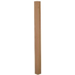 EVERMARK 4000R-066-UN0NL Stair Parts 4000 66 in. x 3 in. Unfinished Red Oak Square Craftsman Solid Core Newel Post
