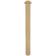 EVERMARK 4075P-056-SD00L Stair Parts 4075 56 in. x 3-1/2 in. Unfinished Poplar Square Craftsman Solid Core Box Newel Post