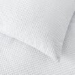VERA WANG Waffle Pique 3-Piece White Solid Cotton King Comforter Set