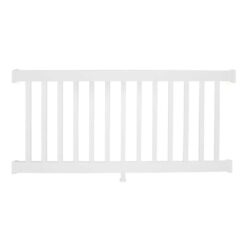 Weatherables White Vinyl Stair Railing Kit 3 ft. H x 8 ft. W