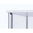 Coaster Home Furnishings White and Clear Curio Cabinet with 4 Glass Shelves