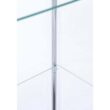 Coaster Home Furnishings White and Clear Curio Cabinet with 4 Glass Shelves