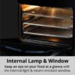 ARIA 10Qt White Air Fryer Oven with Rotating Rotisserie, Dehydration and Recipe Book