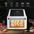 Costway 19 qt. White Air Fryer Oven with Dehydrator Rotisserie Costway 19 qt. White Air Fryer Oven with Dehydrator Rotisserie