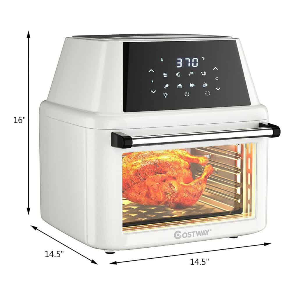Costway 19 qt. White Air Fryer Oven with Dehydrator Rotisserie Costway 19 qt. White Air Fryer Oven with Dehydrator Rotisserie - Image 5