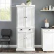 CROSLEY FURNITURE Seaside White Kitchen Pantry CROSLEY FURNITURE Seaside White Kitchen Pantry