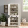 CROSLEY FURNITURE Seaside White Kitchen Pantry CROSLEY FURNITURE Seaside White Kitchen Pantry