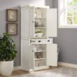 CROSLEY FURNITURE Seaside White Kitchen Pantry CROSLEY FURNITURE Seaside White Kitchen Pantry