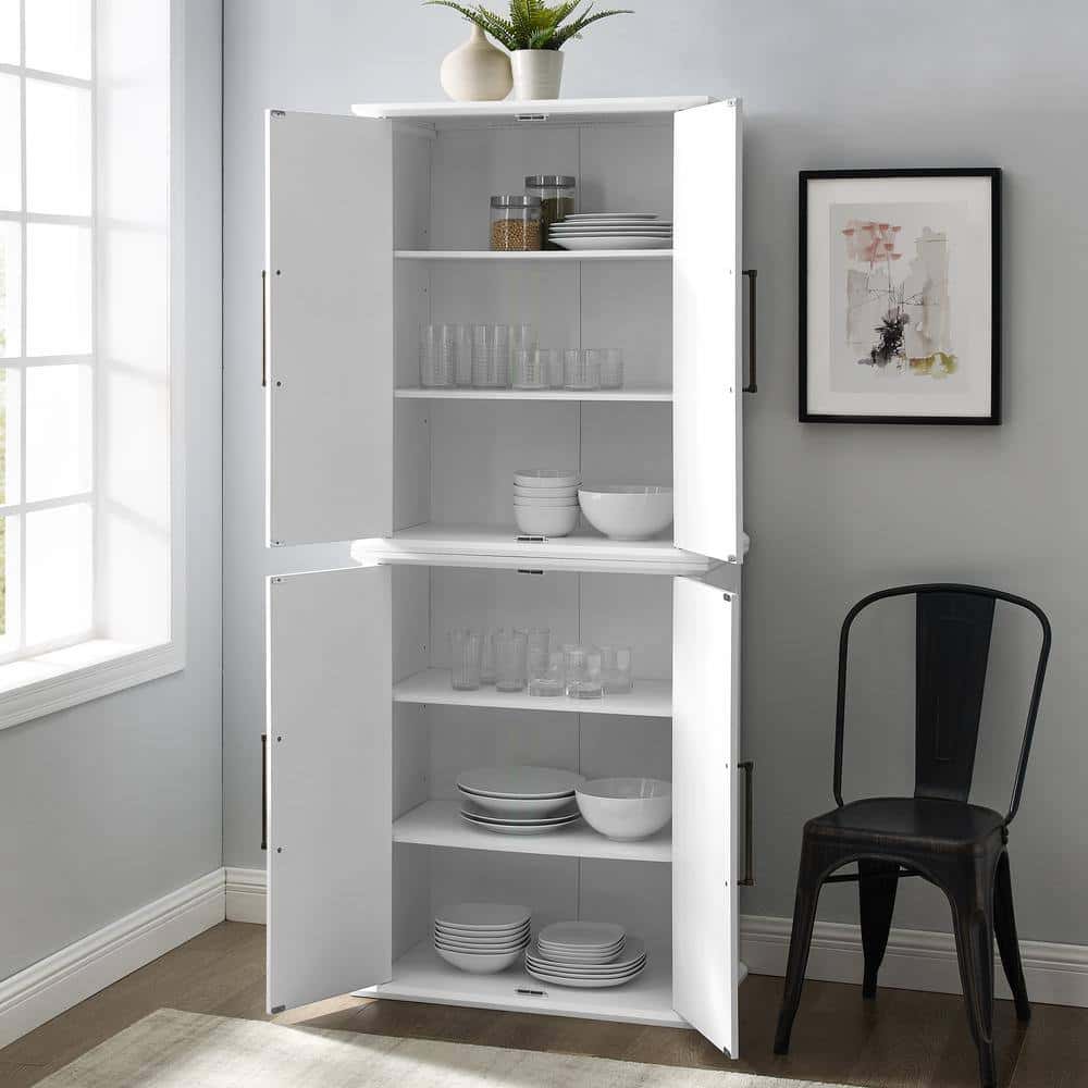CROSLEY FURNITURE Bartlett White Tall Food Pantry CROSLEY FURNITURE Bartlett White Tall Food Pantry - Image 9