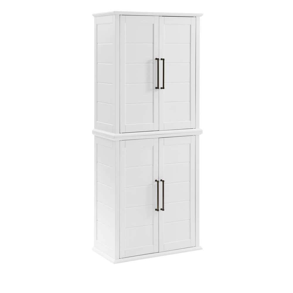 CROSLEY FURNITURE Bartlett White Tall Food Pantry CROSLEY FURNITURE Bartlett White Tall Food Pantry